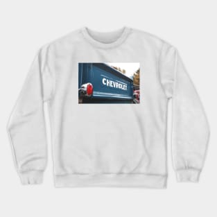 Chevy 3100 tailgate detail Crewneck Sweatshirt